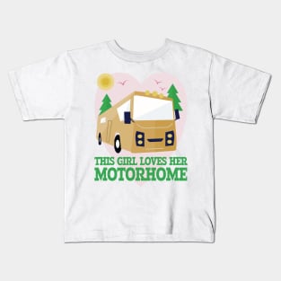 This Girl Loves Her Motorhome Kids T-Shirt